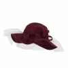 Something Special Wool Felt Floppy Hat With Net 2 Something Special Wool Felt Floppy Hat With Net -Adams Shop yh001fp burgundy 1