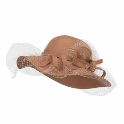 Something Special Wool Felt Floppy Hat With Net -Adams Shop yh004fp camel 1