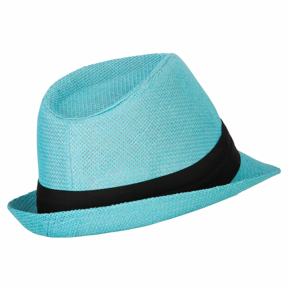 Jeanne Simmons Youth Paper Straw Pinch Top Fedora Hat 5 Jeanne Simmons Youth Paper Straw Pinch Top Fedora Hat - Image 3