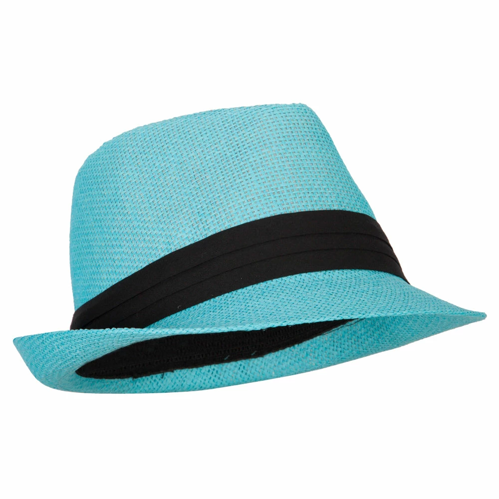 Jeanne Simmons Youth Paper Straw Pinch Top Fedora Hat 6 Jeanne Simmons Youth Paper Straw Pinch Top Fedora Hat - Image 4