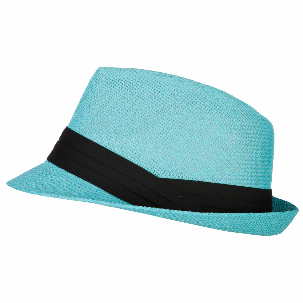 Jeanne Simmons Youth Paper Straw Pinch Top Fedora Hat 7 Jeanne Simmons Youth Paper Straw Pinch Top Fedora Hat - Image 5