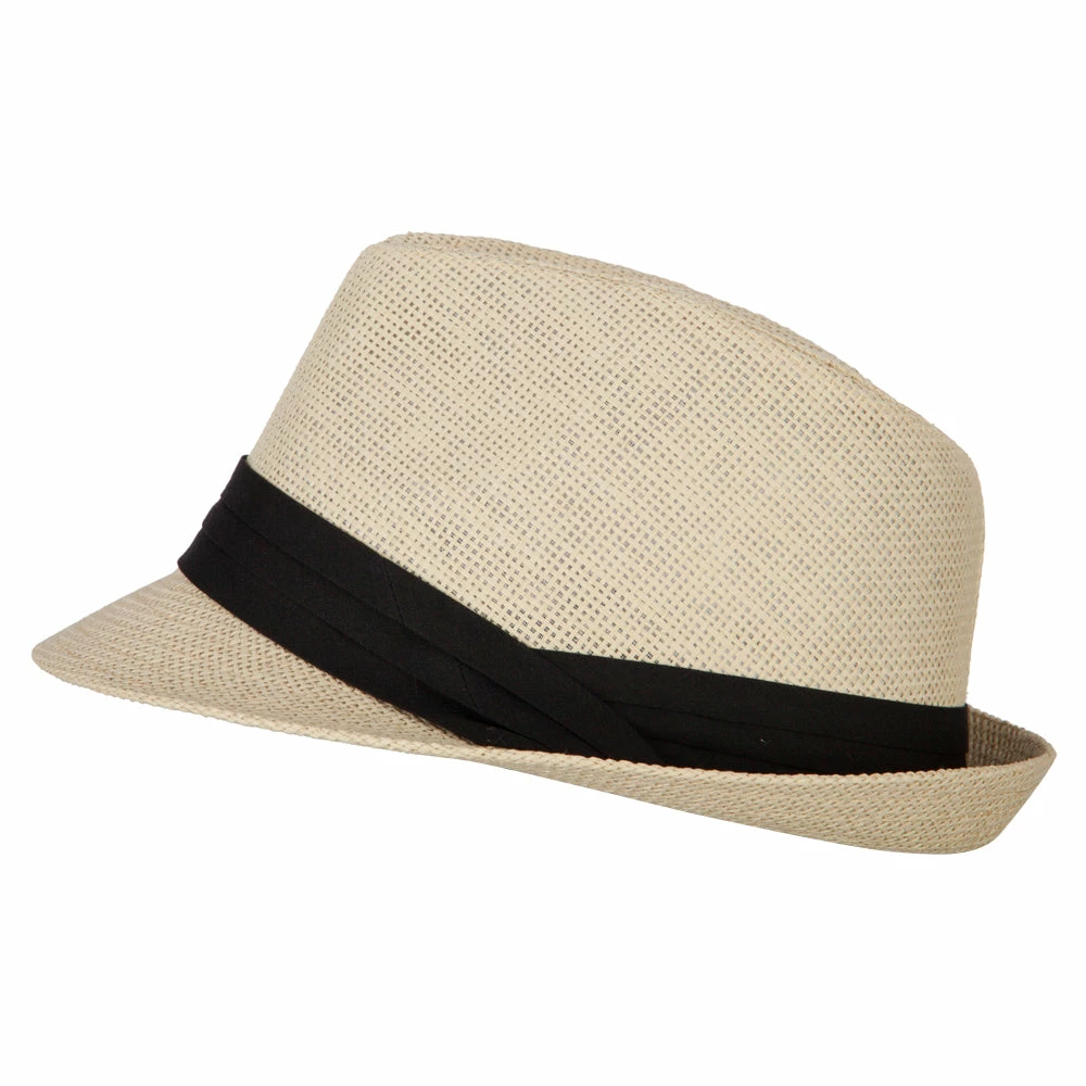 Jeanne Simmons Youth Paper Straw Pinch Top Fedora Hat 17 Jeanne Simmons Youth Paper Straw Pinch Top Fedora Hat - Image 15