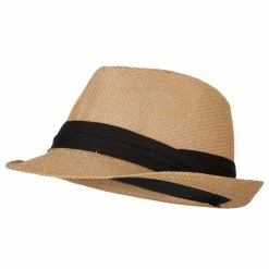 Jeanne Simmons Youth Paper Straw Pinch Top Fedora Hat 52 Jeanne Simmons Youth Paper Straw Pinch Top Fedora Hat -Adams Shop yp005sf tan 1 1