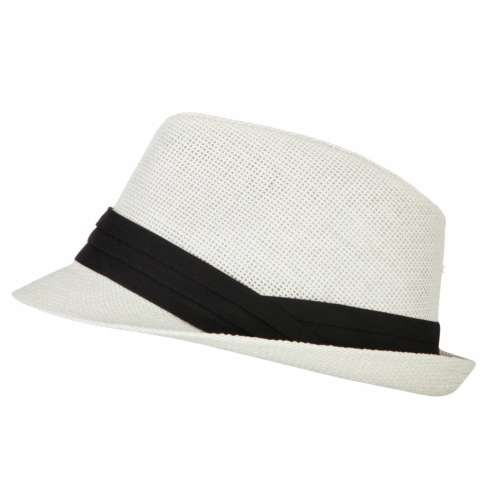 Jeanne Simmons Youth Paper Straw Pinch Top Fedora Hat 32 Jeanne Simmons Youth Paper Straw Pinch Top Fedora Hat - Image 30