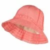 Jeanne Simmons Girl's Bow Accent Bucket Hat 2 Jeanne Simmons Girl's Bow Accent Bucket Hat -Adams Shop zb001bh coral 1