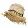 Jeanne Simmons Women's Toyo Braid Striped Straw Bucket Hat 1 Jeanne Simmons Women's Toyo Braid Striped Straw Bucket Hat -Adams Shop zk001bh natural 1