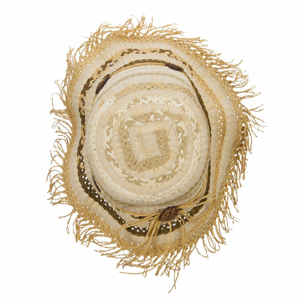 Jeanne Simmons Women's Toyo Braid Striped Straw Bucket Hat 7 Jeanne Simmons Women's Toyo Braid Striped Straw Bucket Hat - Image 5