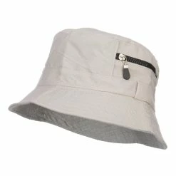 Jeanne Simmons Zip Pocket Cotton Bucket Hat