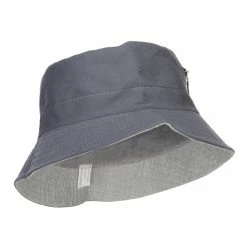 Jeanne Simmons Zip Pocket Cotton Bucket Hat -Adams Shop zp002bh grey 4