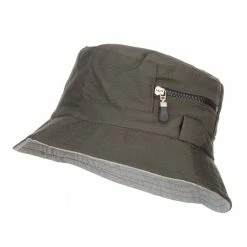 Jeanne Simmons Zip Pocket Cotton Bucket Hat -Adams Shop zp004bh green 1