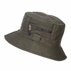 Jeanne Simmons Zip Pocket Cotton Bucket Hat -Adams Shop zp004bh green 5