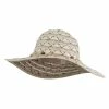 Jeanne Simmons Toyo Braid Zig Zag Dot Hat -Adams Shop zt001fw natural 1