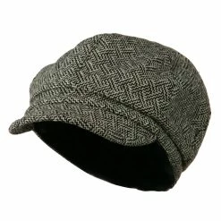 Jeanne Simmons Zig Zag Tweed Newsboy Cap